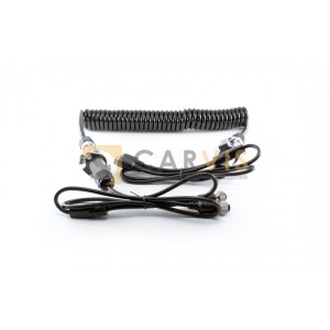 Кабель 2×4-pin (мама) — 2×4-pin (папа) спиральный, 6 метров Кабель 2×4-pin (мама) — 2×4-pin (папа) спиральный, 6 метров